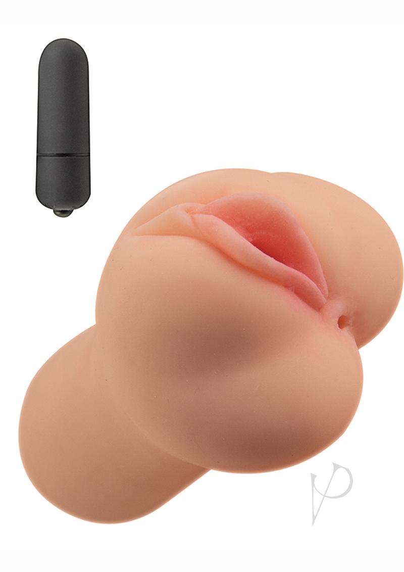 Realistic Vibrating Pussy and Ass Masturbator - Dual Hole Male Sex Toy for Intense Pleasure - Perfect for Solo Play & Couples Foreplay - Vanilla Scented