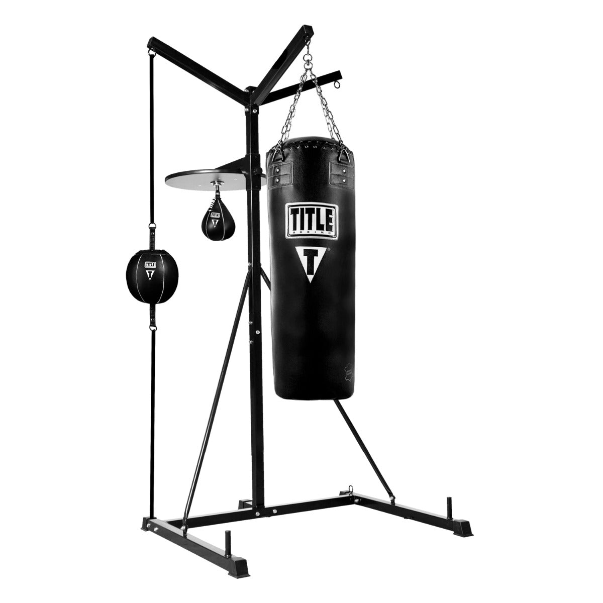 TITLE Boxing 4 Score Heavy Duty Punching Bag Stand for Home Gym - Compatible with Most Punching Bags (Bags Not Included) - Perfect for Boxing Training, MMA Workouts & Fitness Exercises