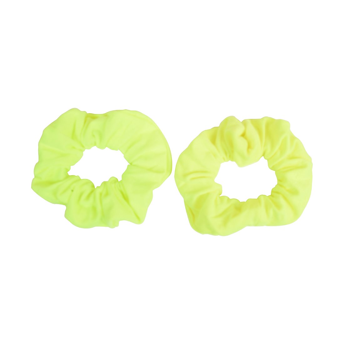 8-Pack Neon Color Solid Scrunchies Hair Ties - Pink, Yellow, Green, Black for Women, Girls, Workout, Yoga, and Everyday Style