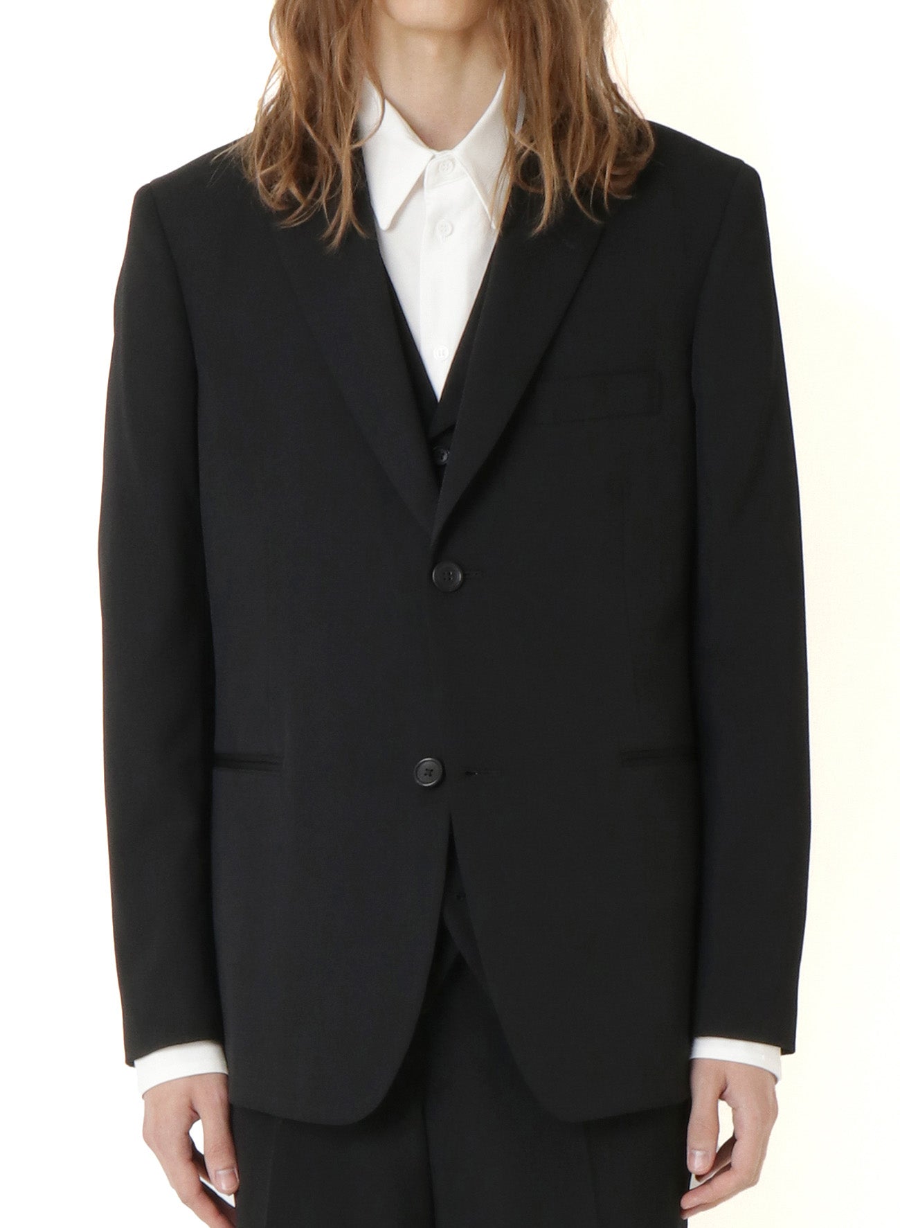 Premium Men's Gabardine Suit - Classic 2-Button Jacket for Business, Weddings & Formal Events | Durable & Stylish Work Attire