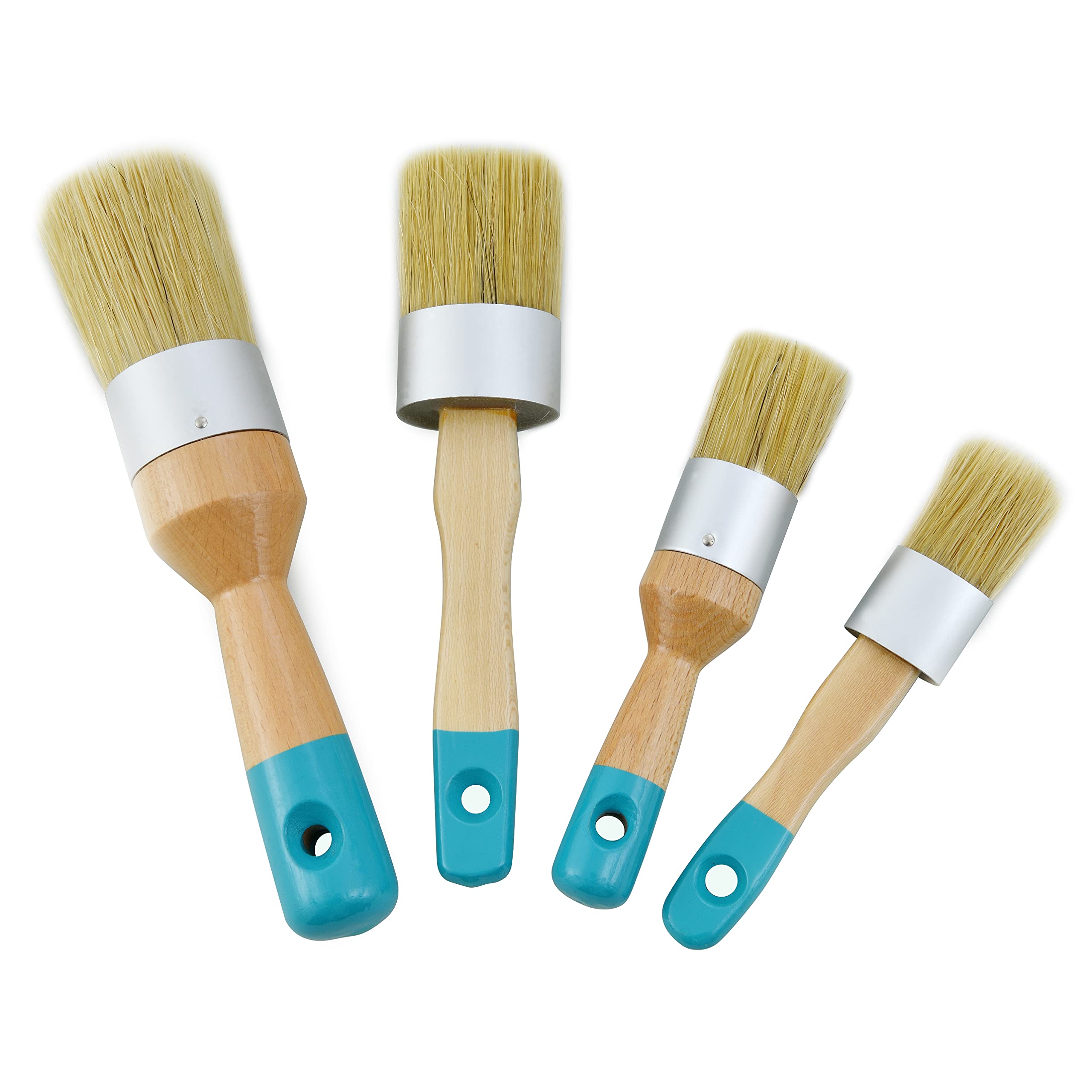 4-Piece Chalk Paint Brush Set - Large 2