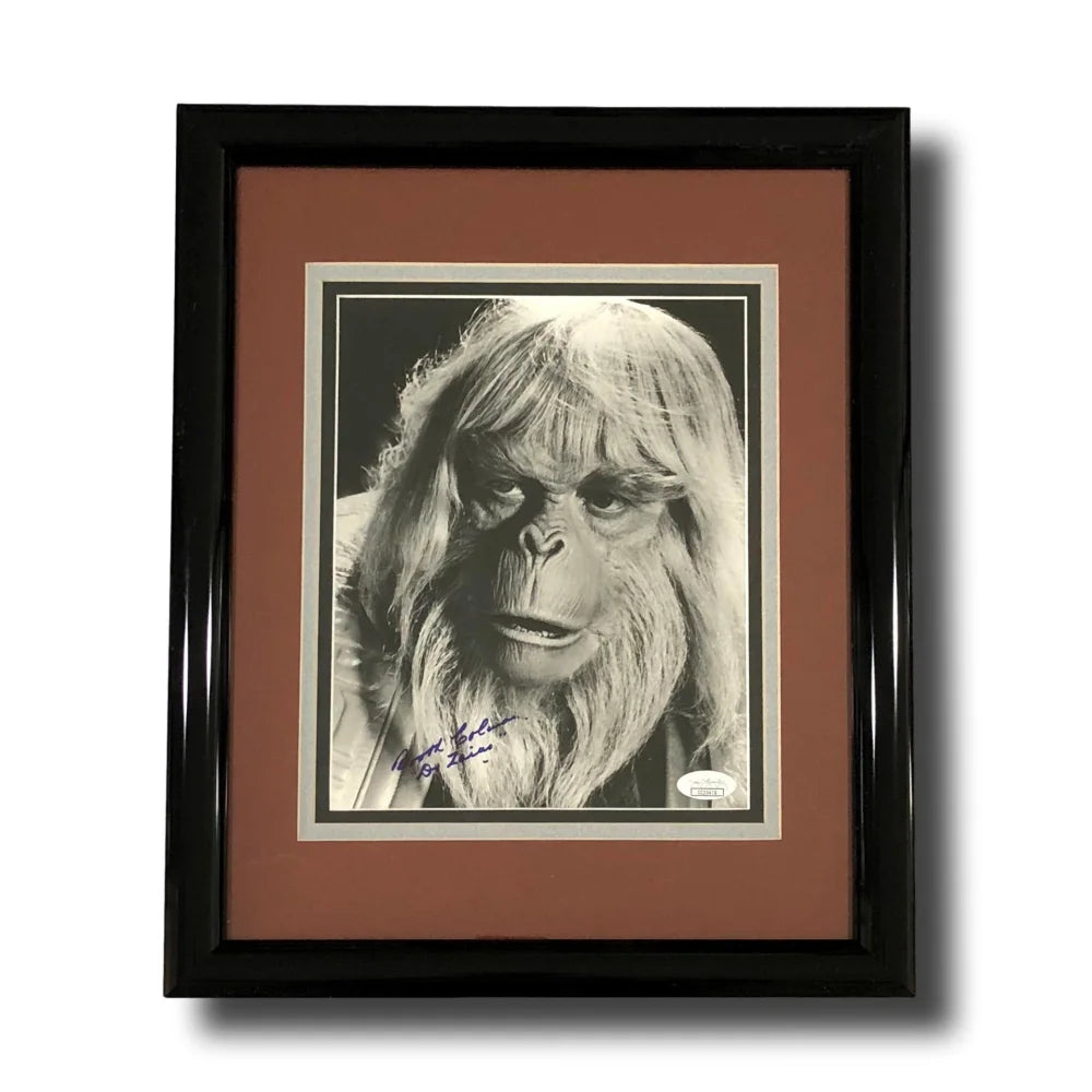 Booth Colman Signed 8x10 Photo with JSA COA - Framed Autograph from Planet of the Apes - Perfect for Movie Memorabilia Collectors & Sci-Fi Fans Display