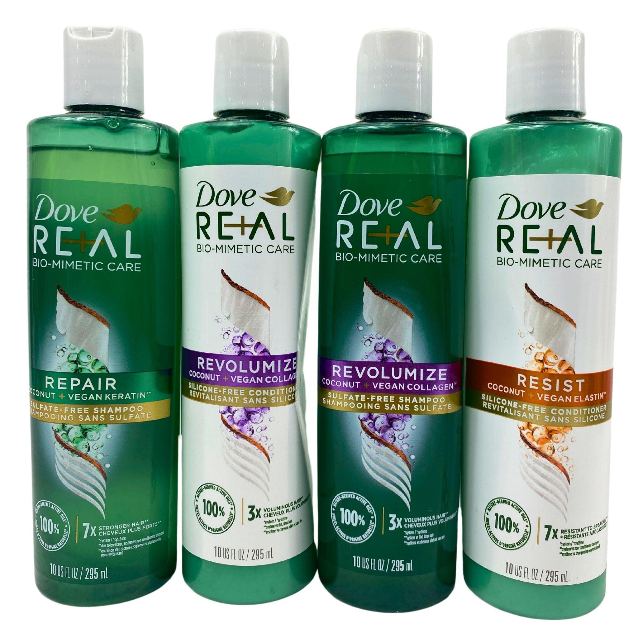 Dove RE+AL Mix Assorted Shampoo & Conditioner Set - 42 Pcs Bulk Pack for Salon, Home, or Travel Hair Care