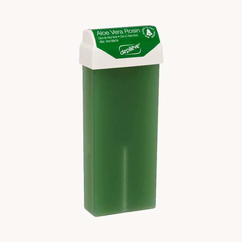 Depileve Aloe Vera Waxing Cartridge 100g - Soothing Hair Removal for Sensitive Skin | Perfect for Face, Bikini & Body Waxing at Home or Salon
