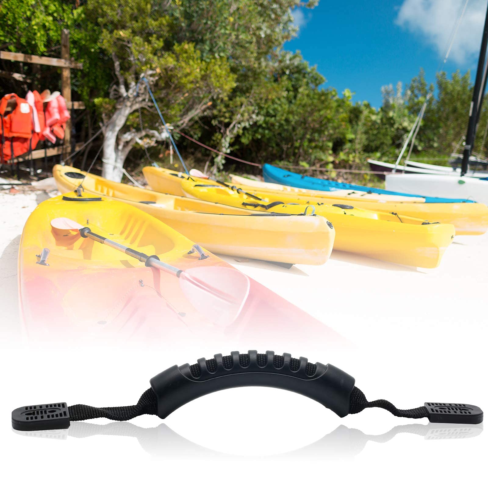 Kayak Carry Handles - Durable Side Mount Replacement Handles with Plastic Buckle for Kayak Paddles, Tandem Kayaks, Canoes & Lifetime Kayaks | Perfect for Easy Transport & Storage of Watercraft Accessories