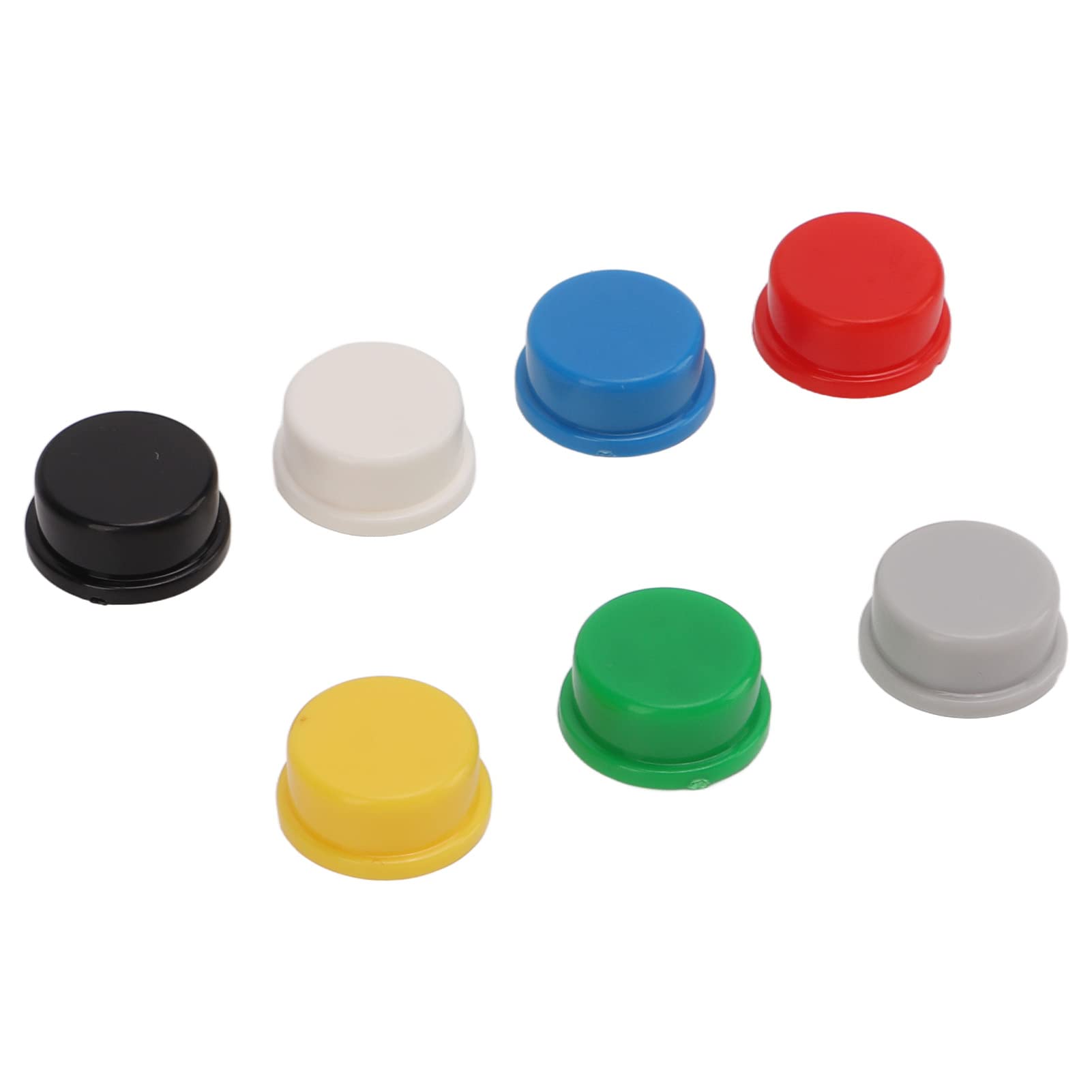 Professional Round Tactile Push Button Switch Caps - Durable Industrial Power Switches for Control Panels & Machinery (Ideal for Factory Equipment, DIY Electronics & Automation Systems)