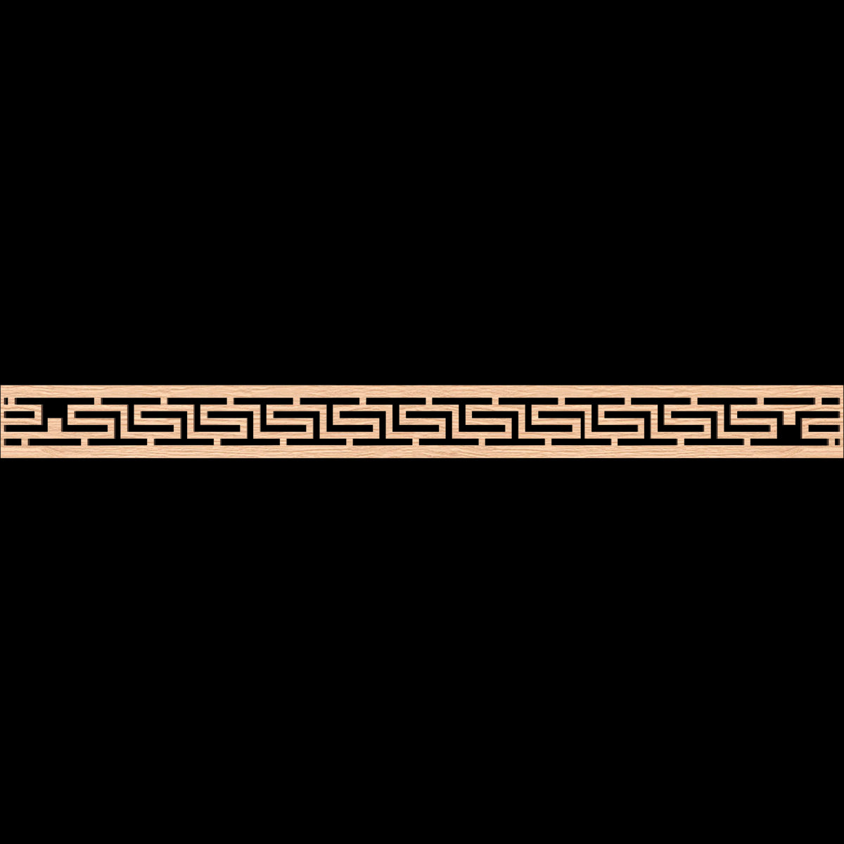 Tulum Fretwork Moulding - Handcrafted Wooden Wall Decor for Home & Office | Perfect for Bohemian, Coastal, and Modern Interior Design Styles
