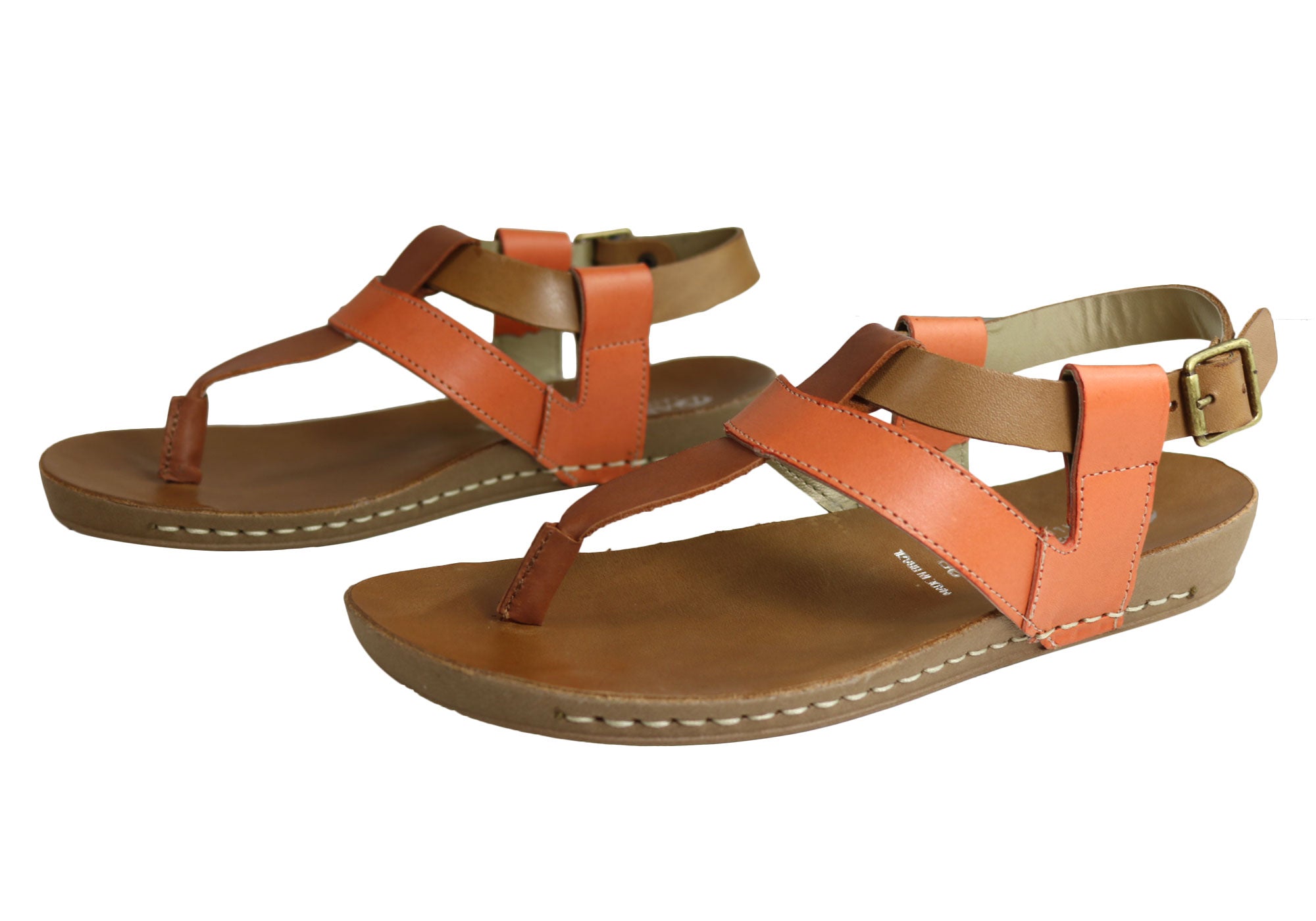 Andacco Yory Women's Comfortable Flat Leather Sandals - Brazilian Made Casual Shoes for Walking, Travel & Summer Outfits