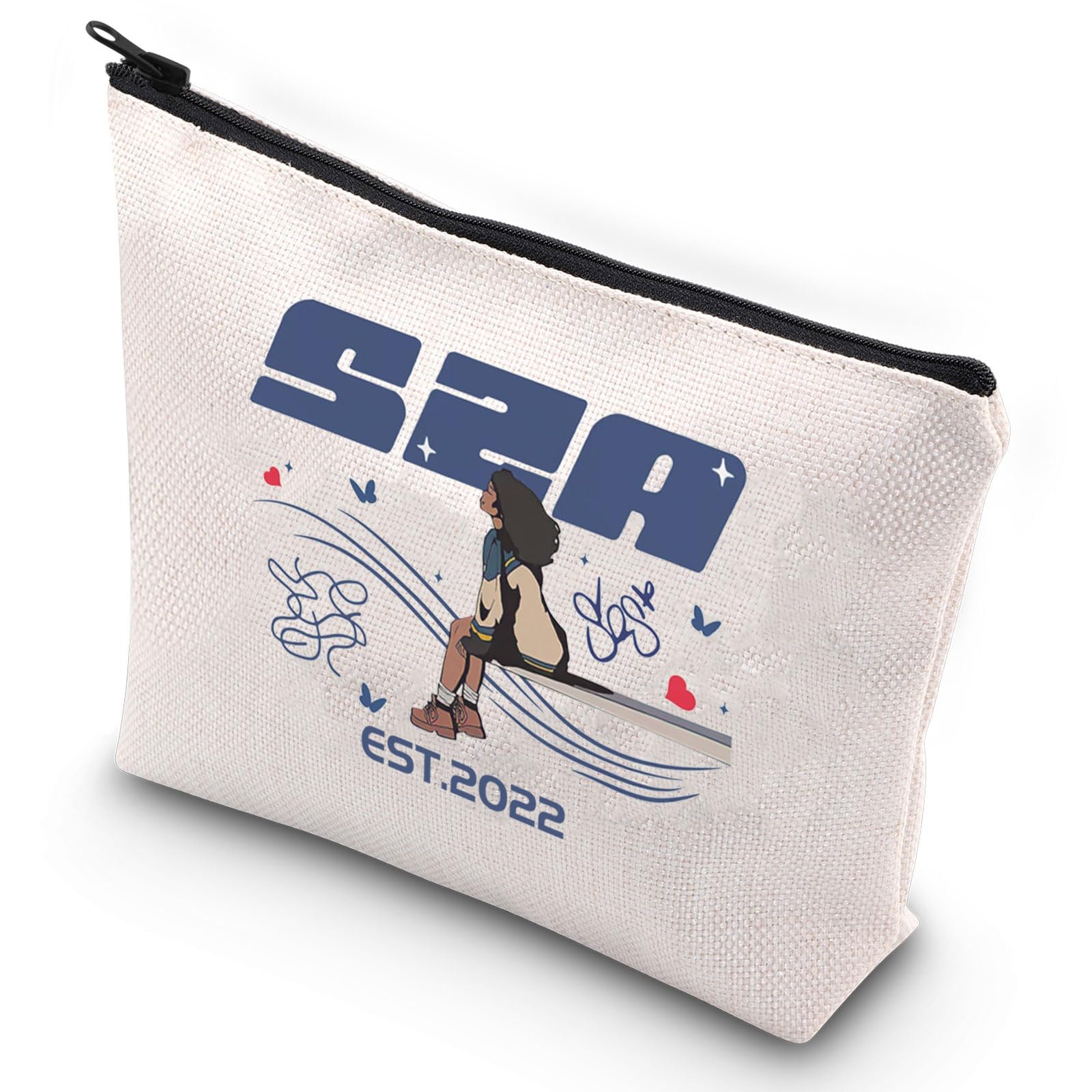 G2TUP R&B Singer Album Themed Makeup Bag - Music Lyrics Cosmetic Pouch for Singer Fans, Concert Merch & Gift (SA Makeup Bag) - Perfect for Concerts, Travel & Music Lover Collections