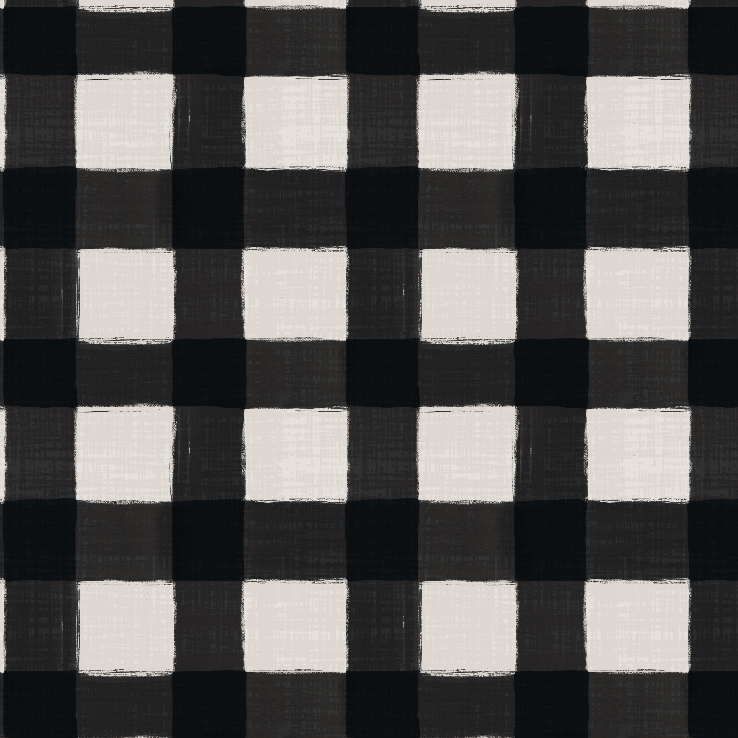 Black Buffalo Check Swatch - Classic Plaid Fabric Sample for DIY, Home Decor & Fashion Projects | Perfect for Upholstery, Clothing & Crafting