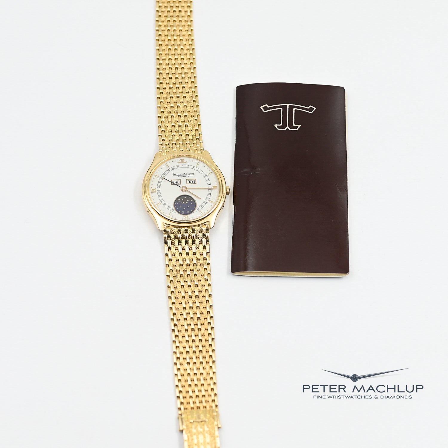 Jaeger-LeCoultre Master Triple Date Automatic Men's Watch - Luxury Swiss Chronograph with Moon Phase for Business & Formal Occasions