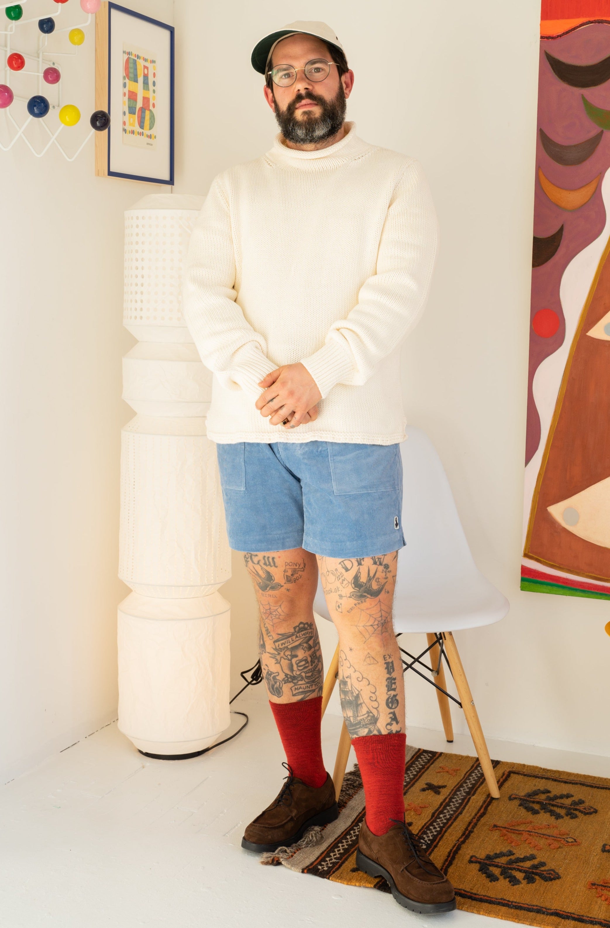 Ventura Shorts in Atlantic Blue Corduroy - Stylish & Comfortable Men's Casual Shorts for Summer, Beach & Outdoor Activities