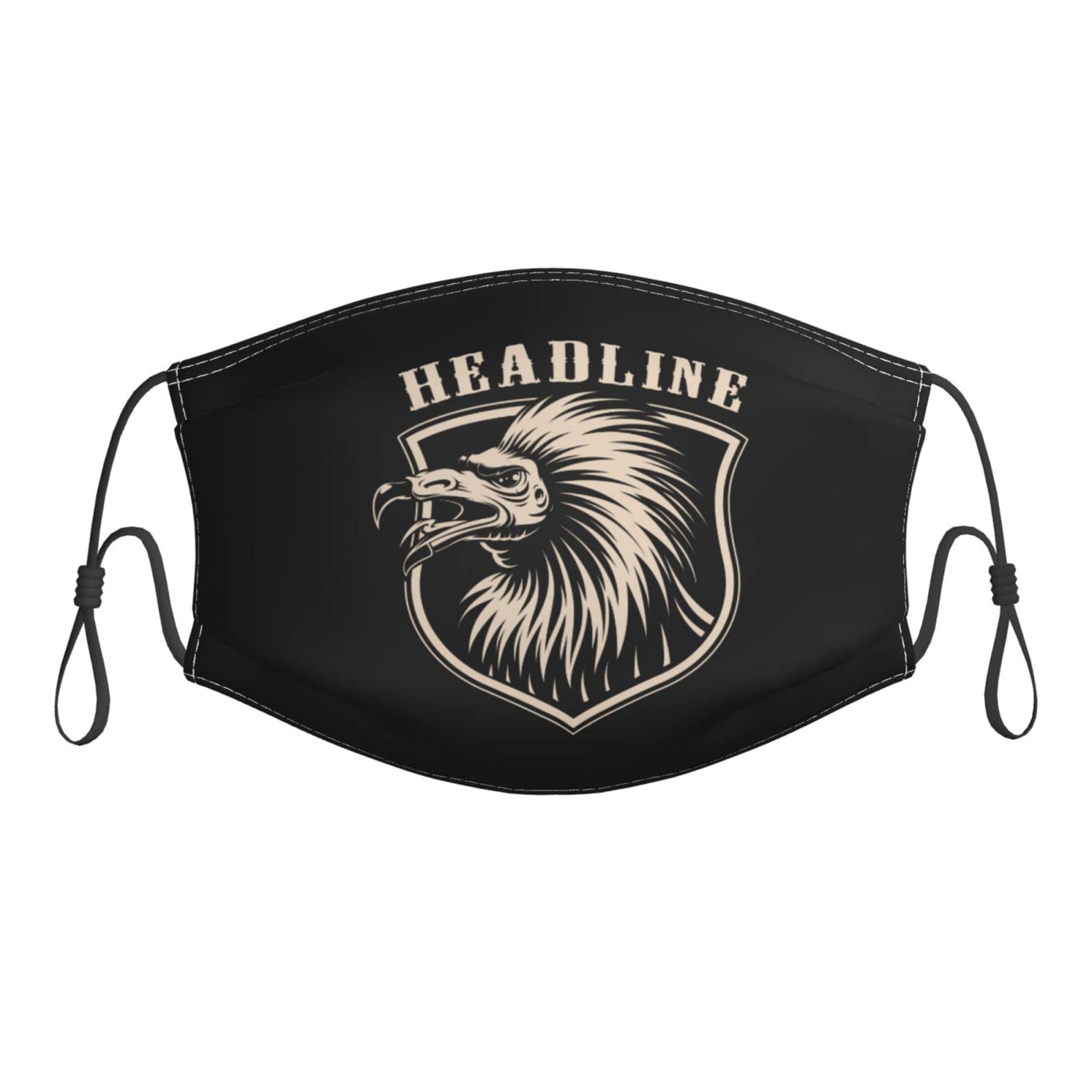 Reusable Adjustable Unisex Dust Mask with Filter - Vultures Face Mask for Outdoor Activities, Cycling, Hiking & Air Pollution Protection