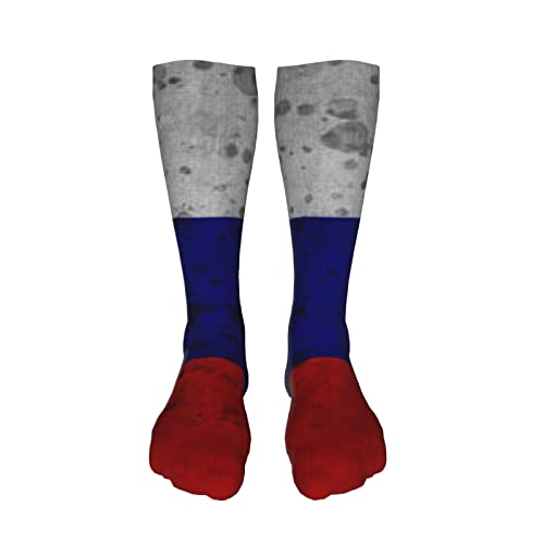 Russian Flag With Rustic Effect