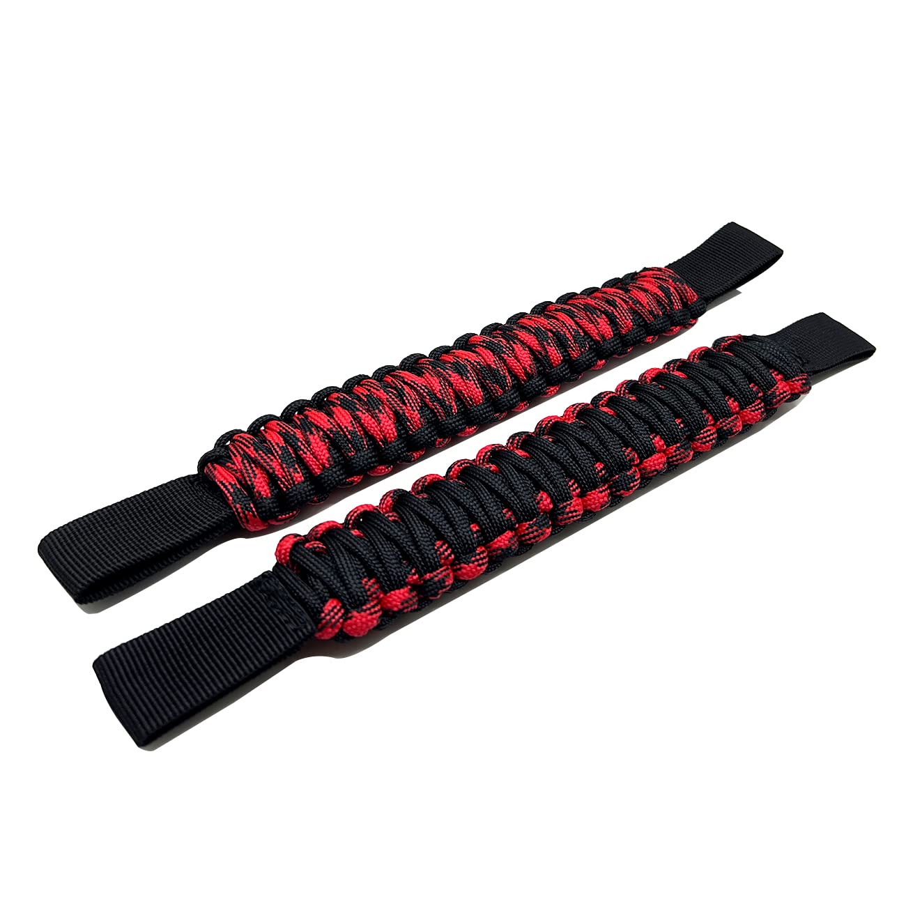 Jeep Wrangler Grab Handles (2pcs) - Heavy Duty Seat Mount Handles for Jeep Wrangler YJ TJ JK JL & Land Cruiser FJ Suzuki - Black Spider Texture - Perfect for Off-Roading, Camping & Adventure Trips