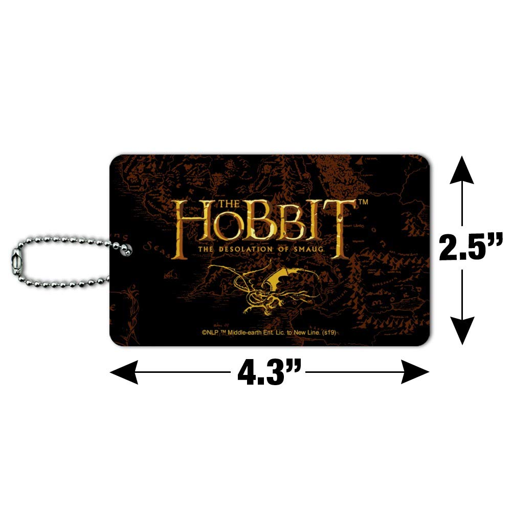 The Hobbit The Desolation of Smaug Logo Luggage Tag - Durable Suitcase ID Card for Carry-On Bags - Perfect for Travel, Conventions & Tolkien Fan Gifts