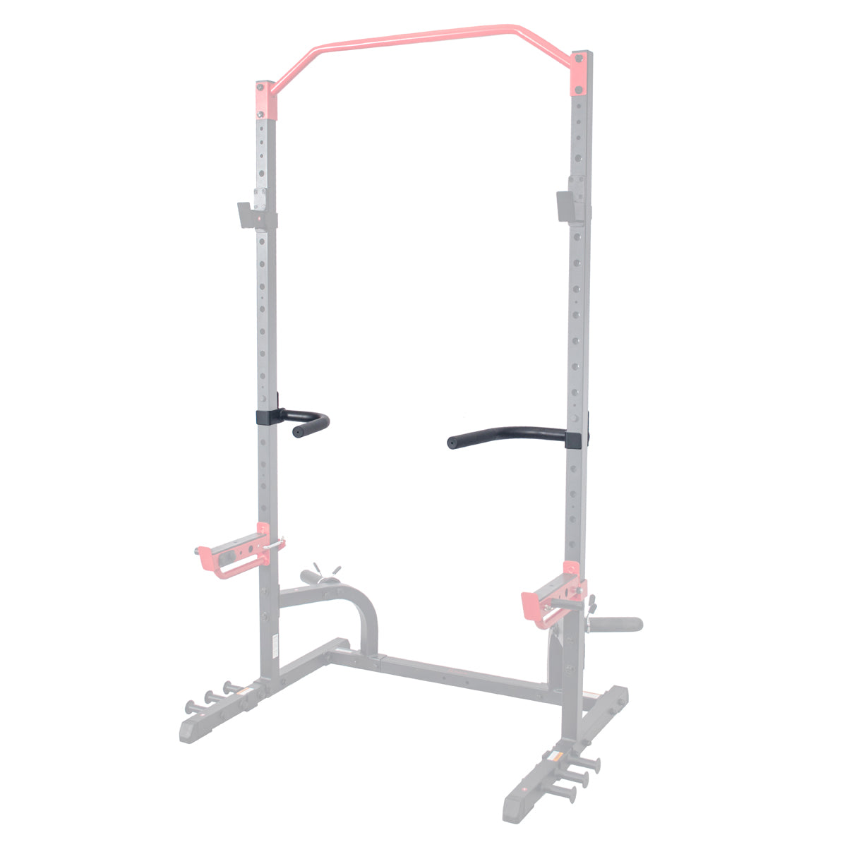 Sunny Strength™ Dip Bar Attachment for Squat Racks & Power Cages - Heavy Duty Pull Up Bar for Home Gym, Strength Training & Calisthenics Workouts
