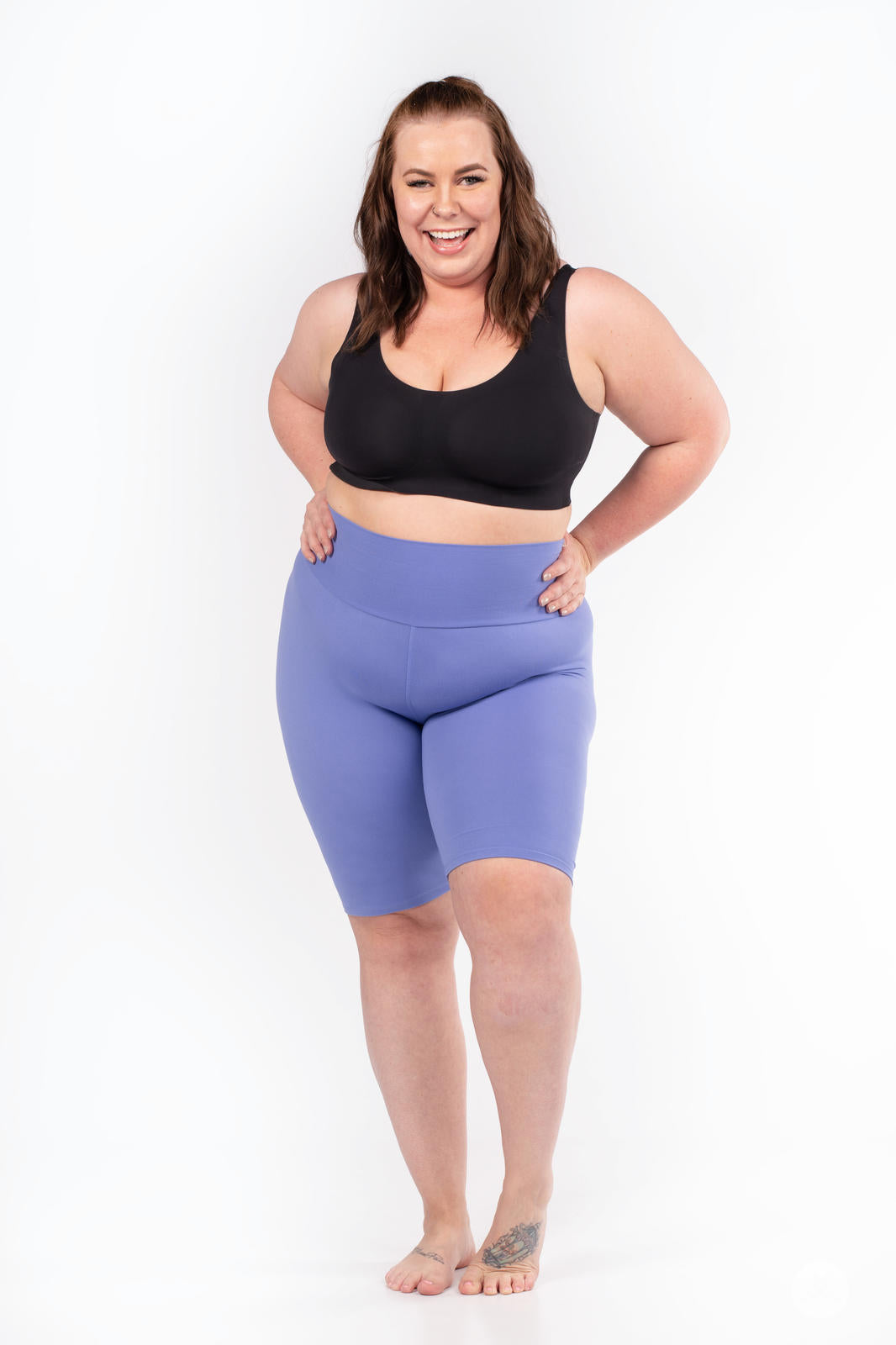 High Waisted Biker Shorts for Women - Breathable & Tummy Control Workout Shorts - Perfect for Cycling, Yoga, Gym & Running