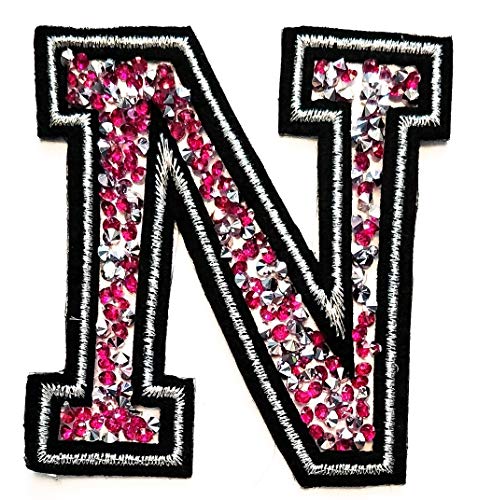 Pink Crystal Letter N