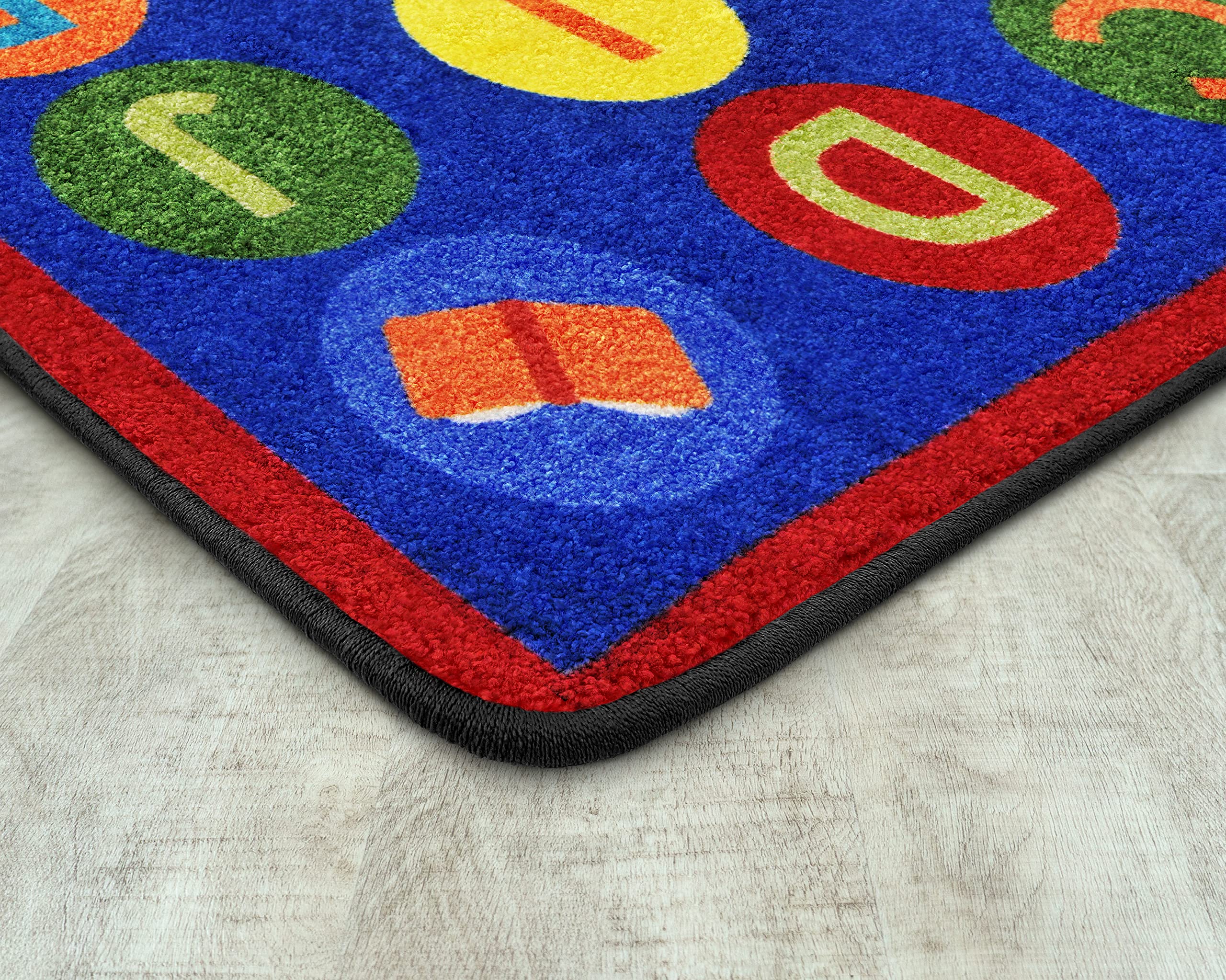 Joy Carpets Kid Essentials Library Dots 7'8