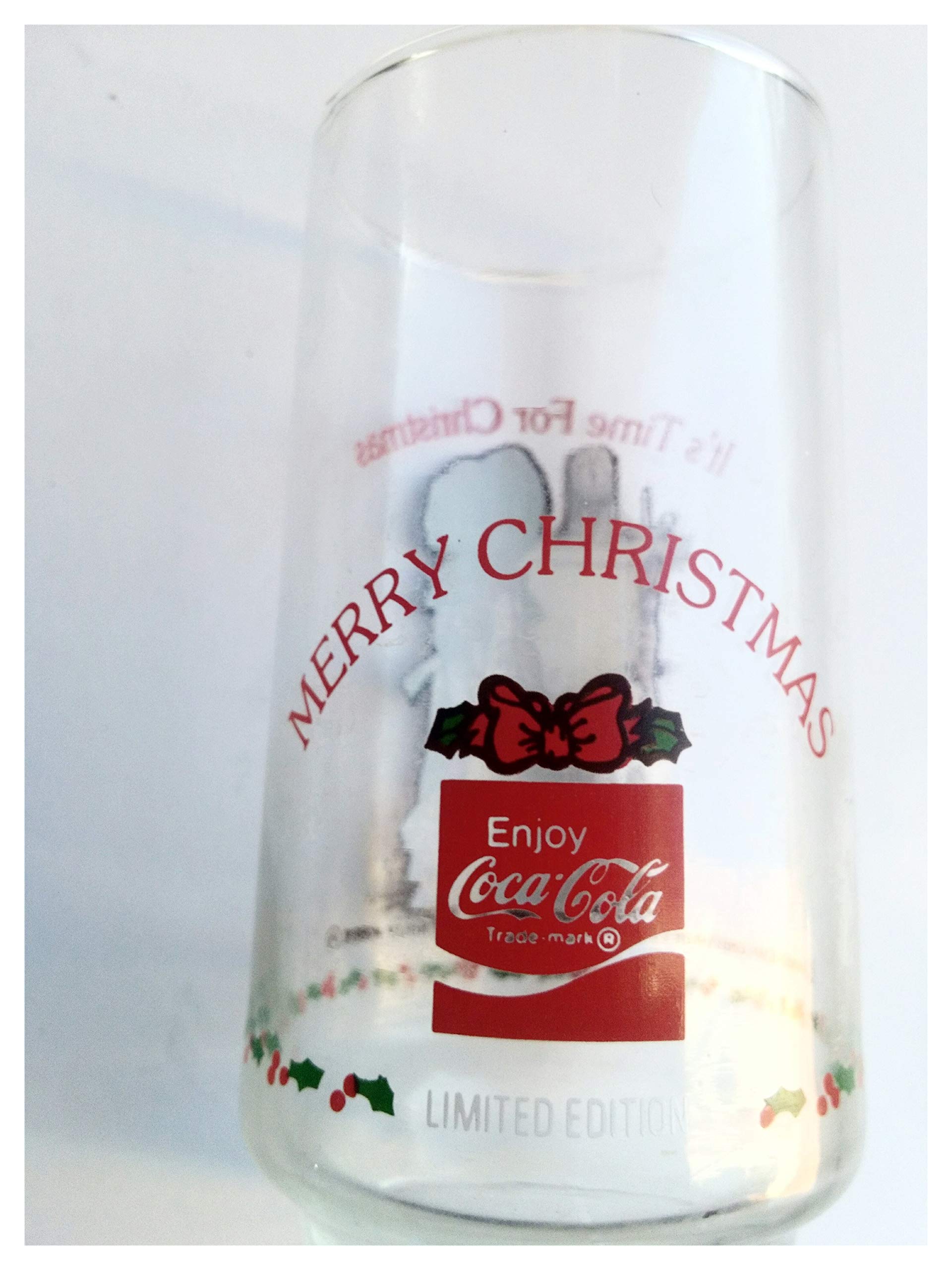 Holly Hobbie Christmas Coke Glass Tumbler - Vintage Holiday Drinkware for Hot & Cold Beverages - Perfect for Christmas Parties, Gift Giving & Cozy Winter Nights