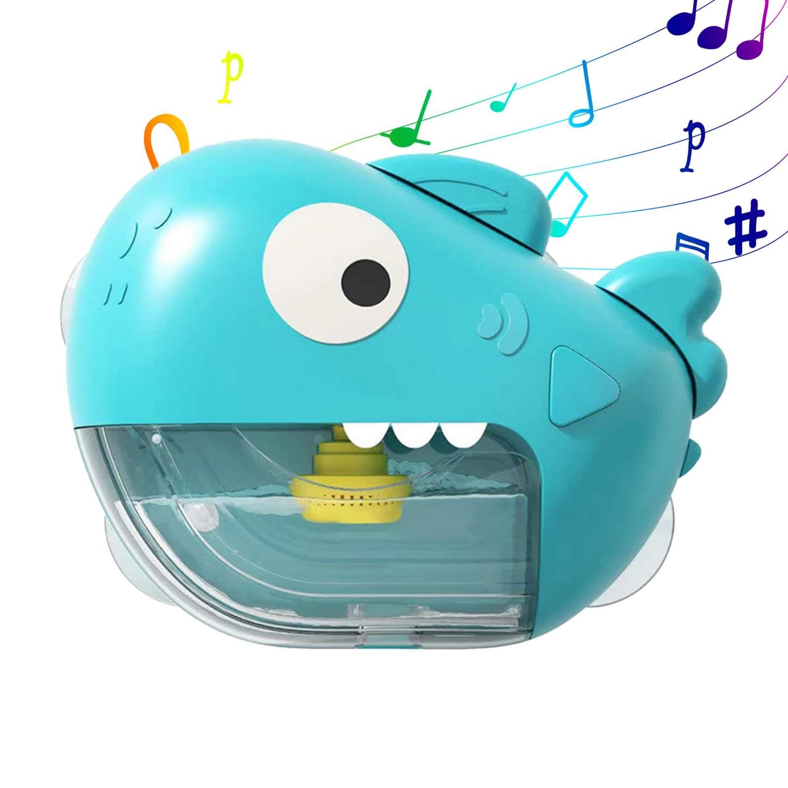 Shark & Dinosaur Bubble Bath Machine for Kids - Cartoon Bathtub Bubble Maker with Music, Fun Bath Toys for Toddlers Ages 3-5 | Perfect for Bath Time Play & Sensory Development