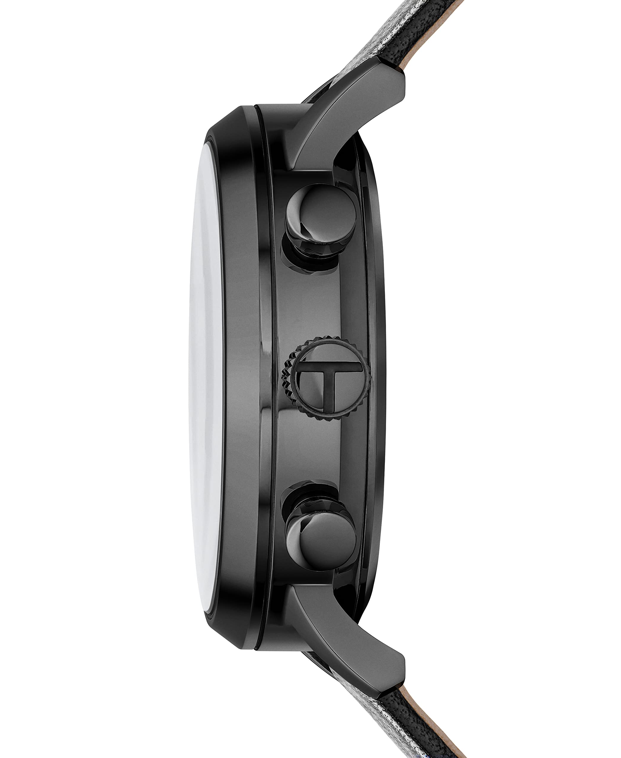 Ted Baker Men's Black Eco-Leather Strap Watch BKPCSS3029I - Stylish Analog Quartz Wristwatch for Business, Casual & Formal Occasions