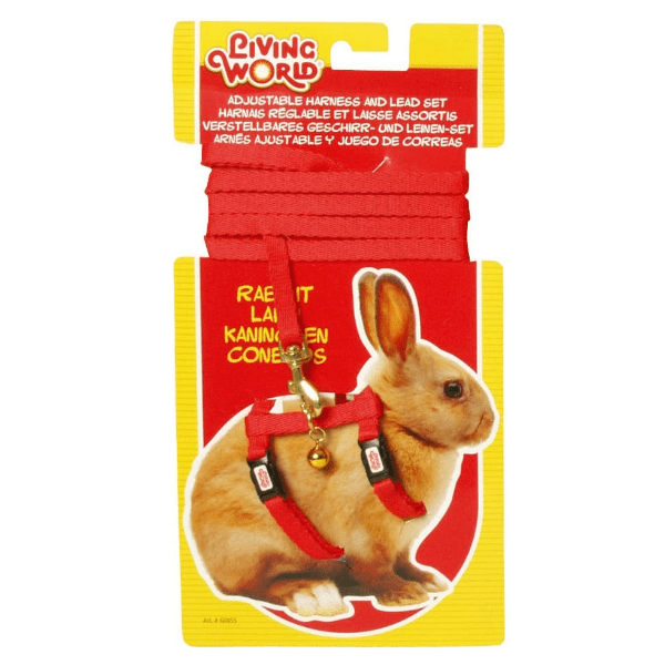 Adjustable Rabbit Harness and Leash Set - Safe & Comfortable for Small Pets - Perfect for Outdoor Walks and Playtime