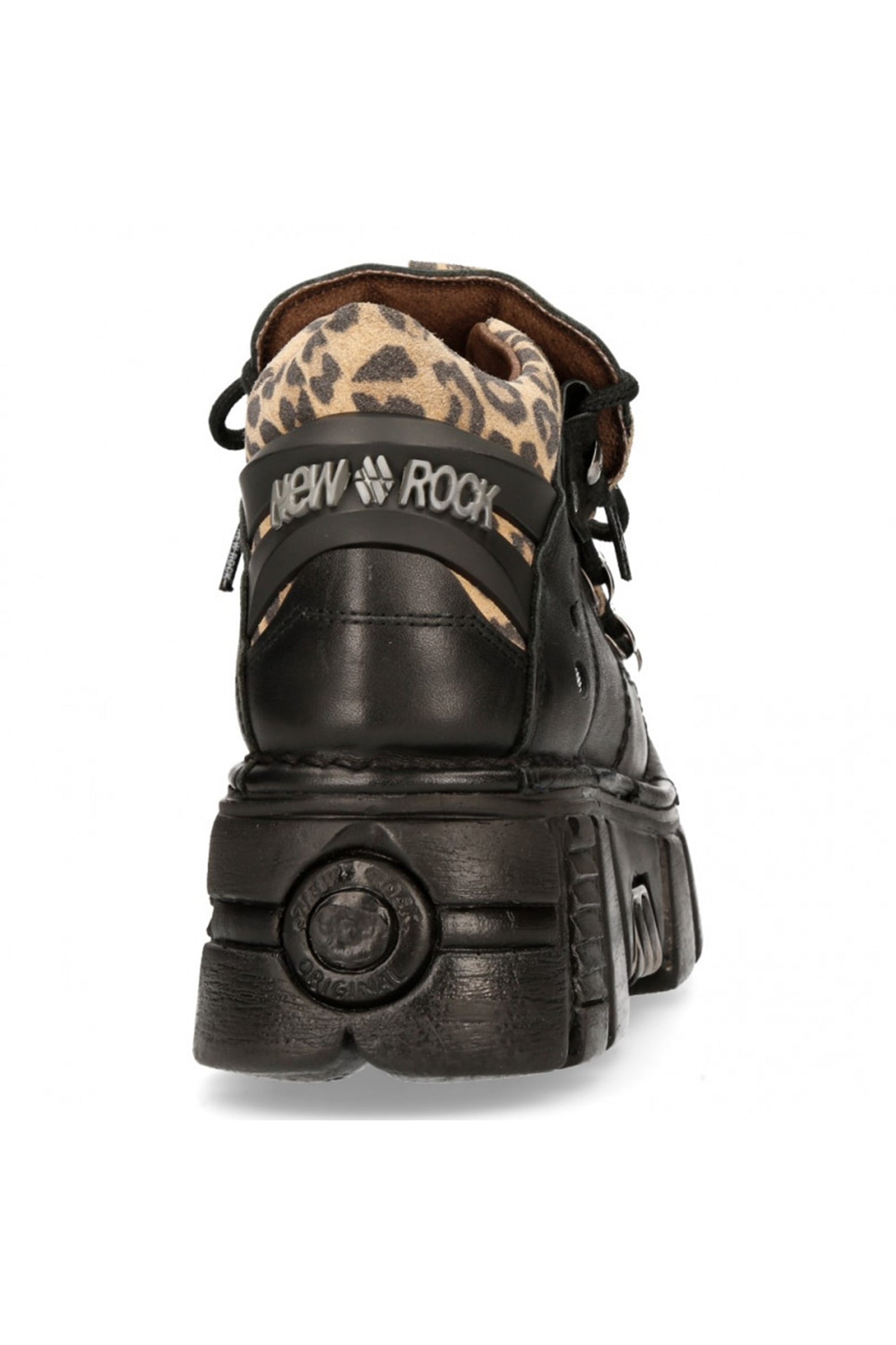 New Rock METALLIC M 106N C25 Gothic Boots for Men - Punk Style Leather Combat Boots with Metal Studs | Perfect for Concerts, Motorcycle Riding & Alternative Fashion