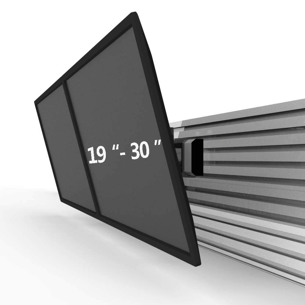 Continews Dual Monitor Wall Mount - Horizontal Slat Design for 13-32 Inch Screens | Perfect for Home Office, Gaming & Workspace Setup