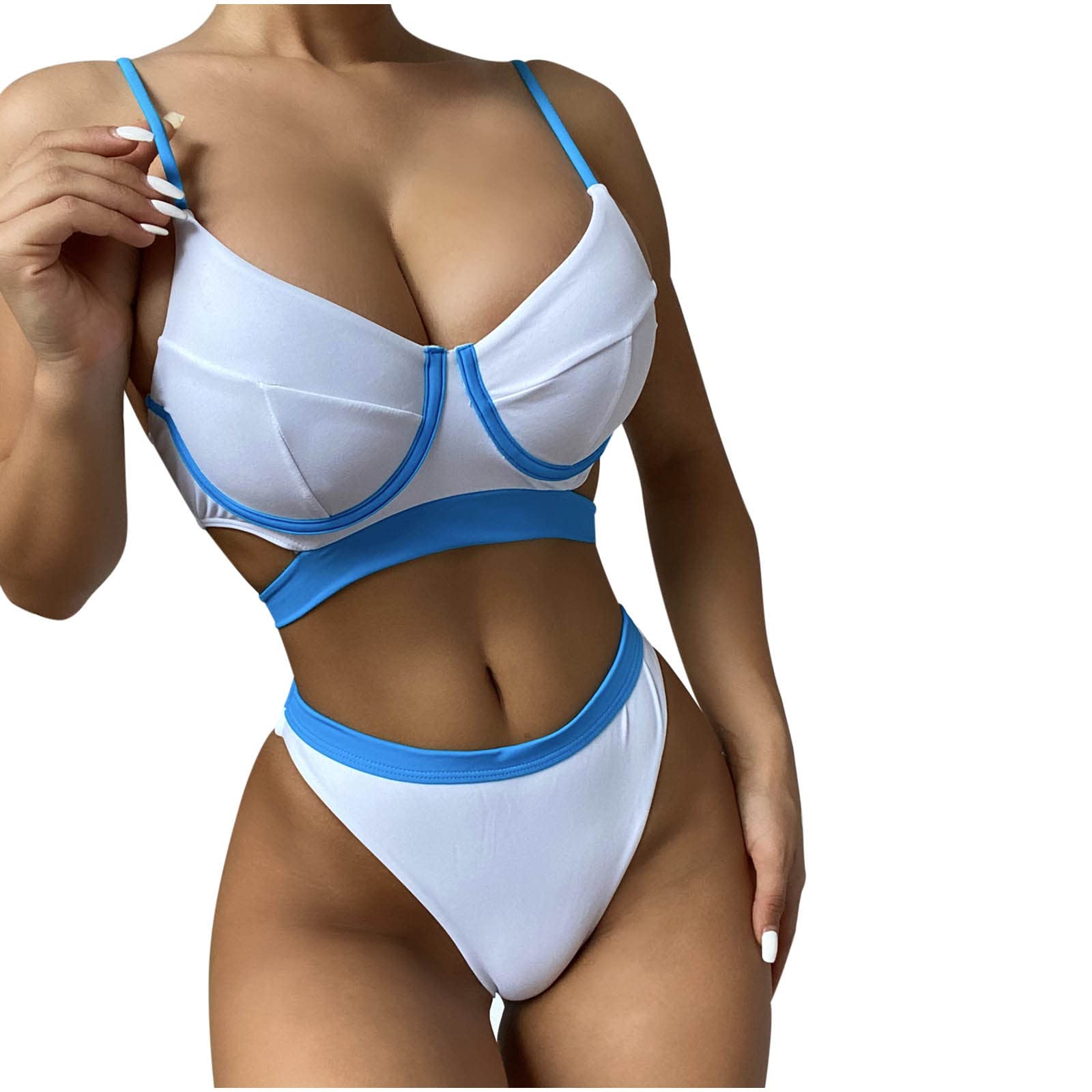 Sexy High Waisted Bikini - Tummy Control Two Piece Swimwear for Beach & Pool