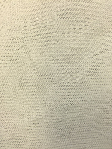 Bobbinet English Cotton Fabric 38 to 41 Inches Wide - Old English Ivory Color for Vintage Lace Dresses, Bridal Gowns & Historical Costume Making