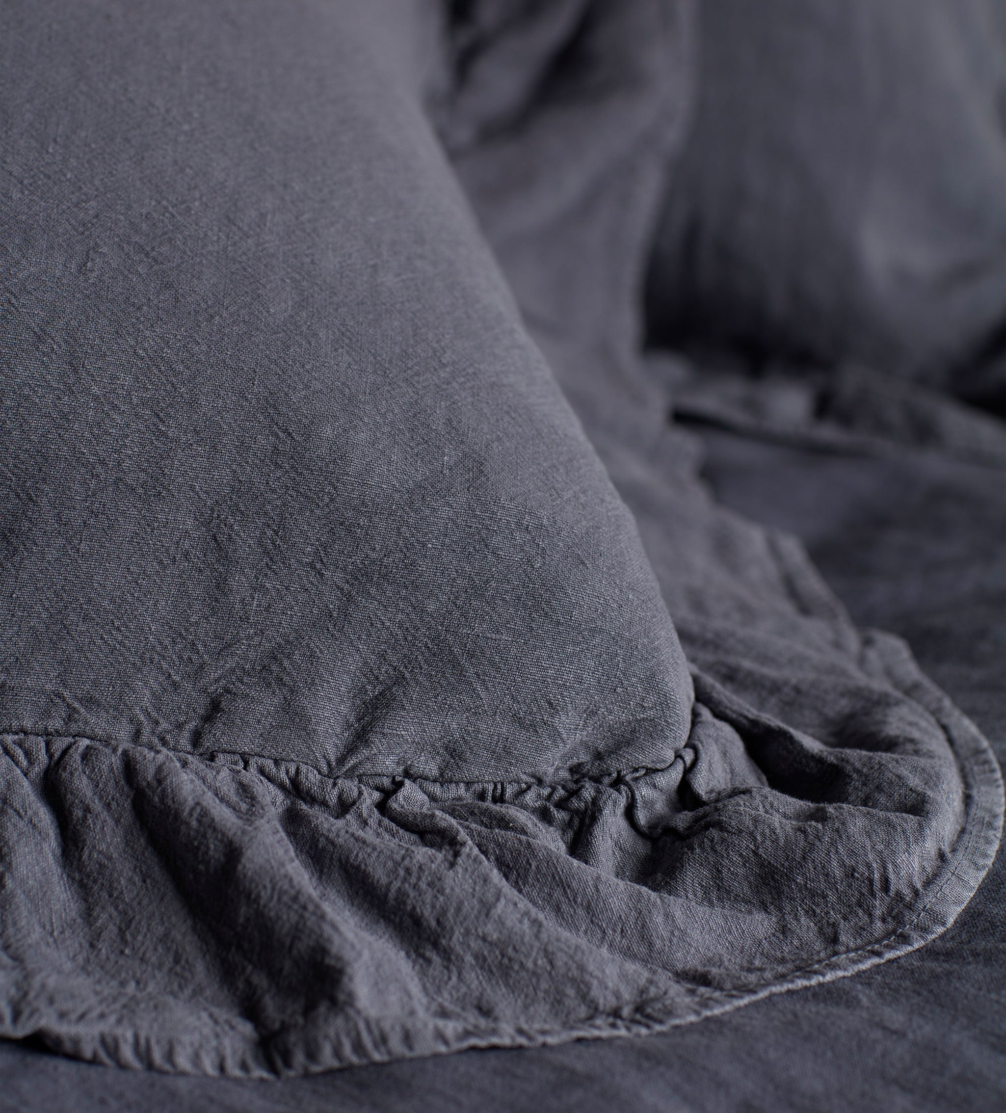 French Blue Leah 100% Linen Cushion Cover - Premium Decorative Pillow Case for Sofa, Bed & Home Decor - Washable & Durable Linen Fabric for Living Room, Bedroom & Office