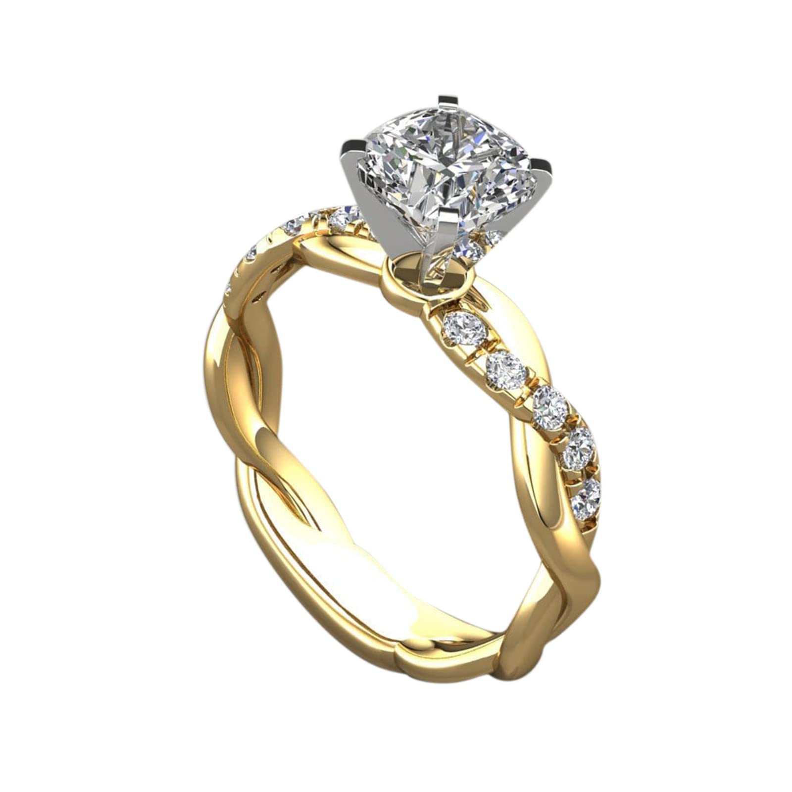 Princess Cut Diamond Ring for Women – Elegant Wedding, Engagement, Promise & Anniversary Jewelry – Perfect Valentine's Day, Bridal & Couple Gift – Fashion Ring for Parties & Special Occasions