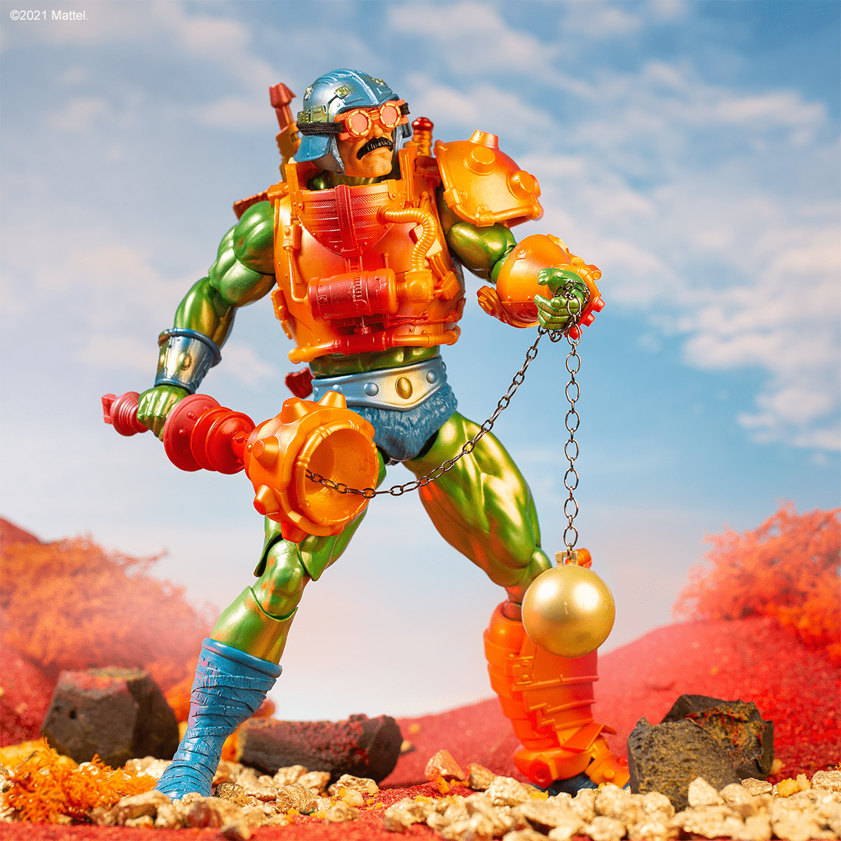 Masters of the Universe Man At Arms 1/6 Scale Action Figure - MOTUbi Variant Collectible for Display & Role Play | Perfect for Fans, Collectors & Home Decor