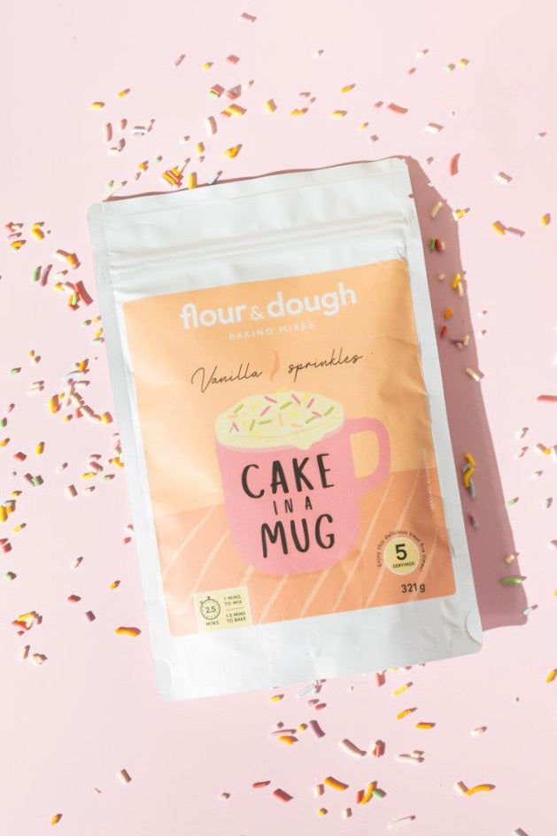 Vanilla Sprinkles Mug Cake Baking Mix - Easy Single-Serve Dessert for Quick Treats, Gifts & Late-Night Cravings