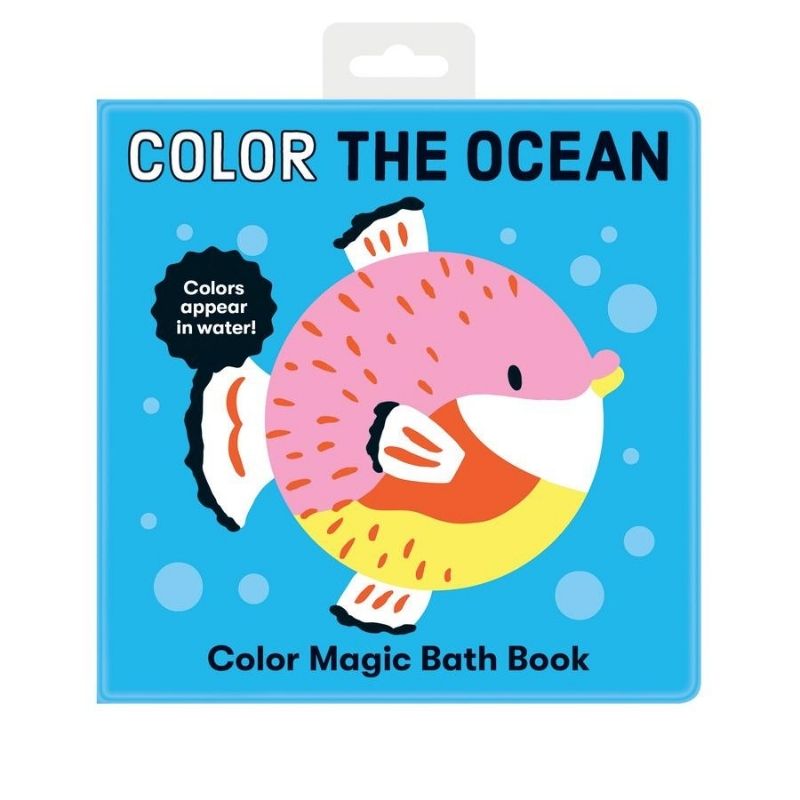 Color the Ocean Magic Bath Book for Babies 0-2 Years - Waterproof Sensory Toy for Bathtime Fun & Early Learning