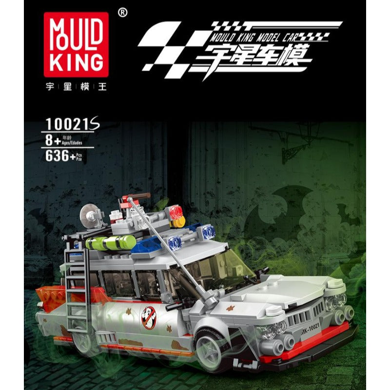 MouldKing Ghost Bus 603pcs Building Blocks Set - Compatible with Lego 10021S - Perfect for Halloween Decorations & Collectible Displays