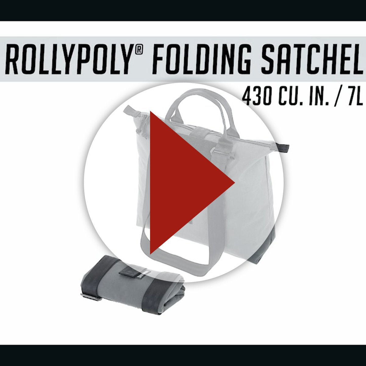 Rollypoly Folding Satchel Bag - Compact Expandable Handbag for Women & Men - Perfect for Travel, Work & Daily Commute