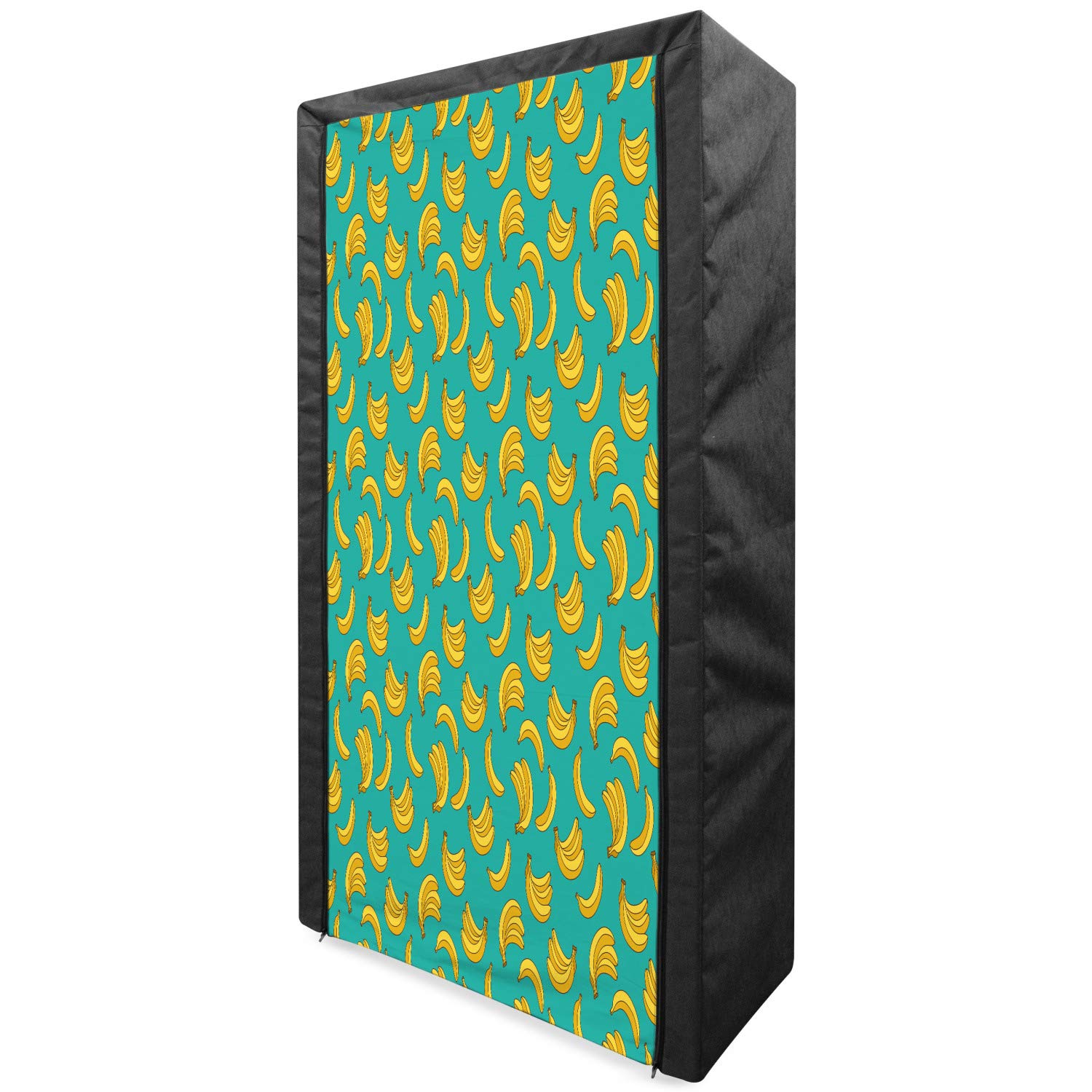 Ambesonne Portable Fabric Wardrobe with Shelves - 33.5