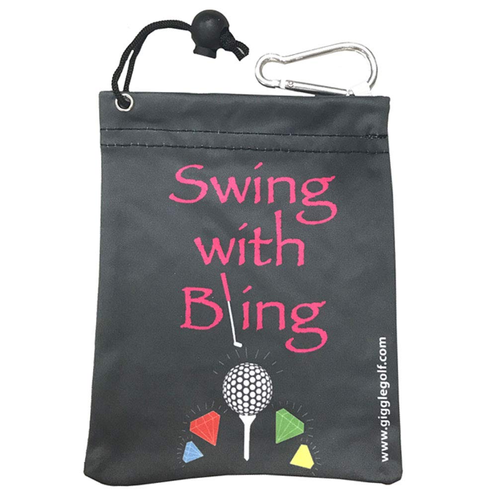 Premium Microfiber Golf Tee Bag with Luggage Tag - Durable Golf Accessory for Travel & Storage | Perfect for Golfers, Tournaments & Club Organization
