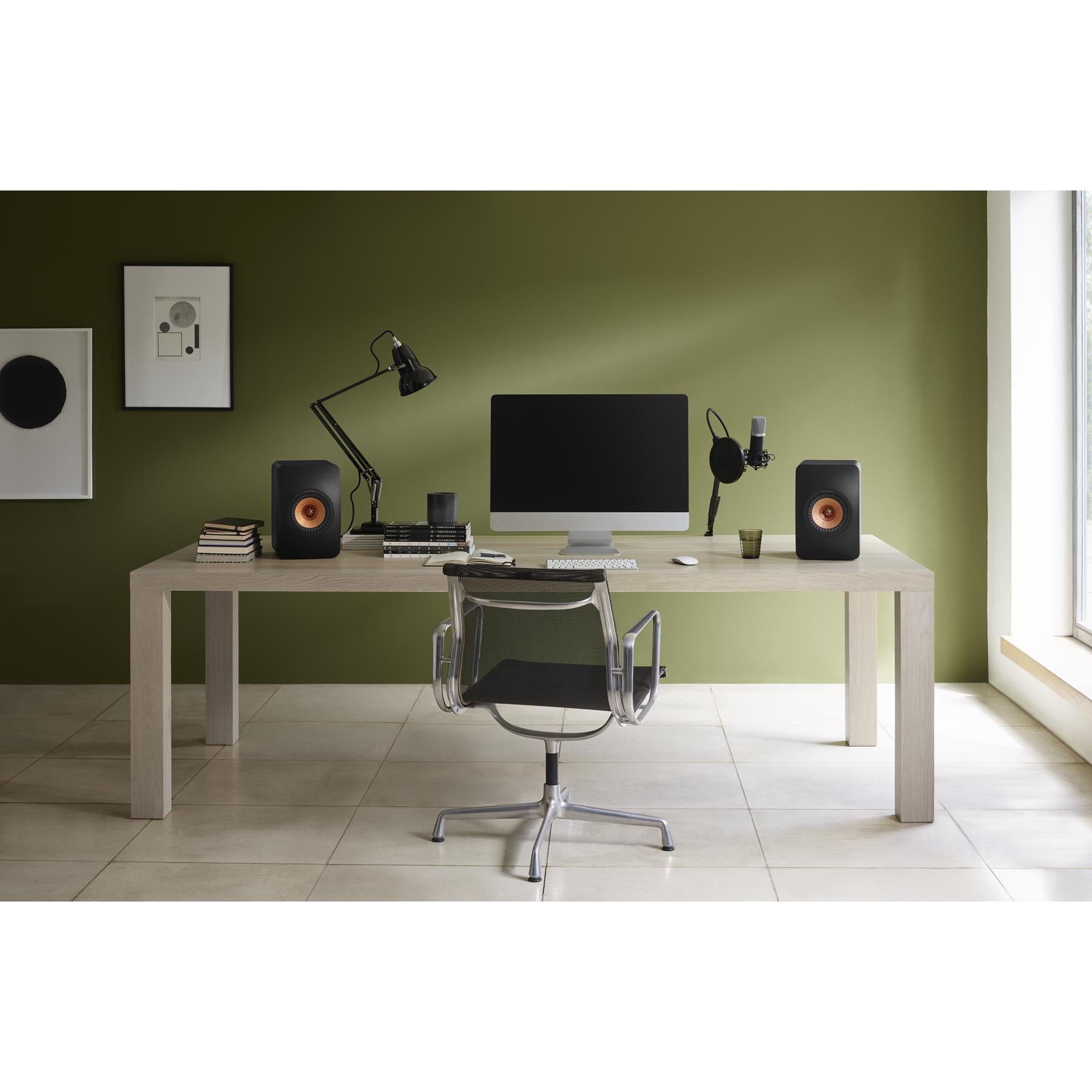 KEF LS50 Wireless II HiFi Powered Bookshelf Speakers - Premium Bluetooth & WiFi Streaming for Home Audio, Music & Movie Theater Systems - Perfect for Living Rooms, Studios & Home Theaters