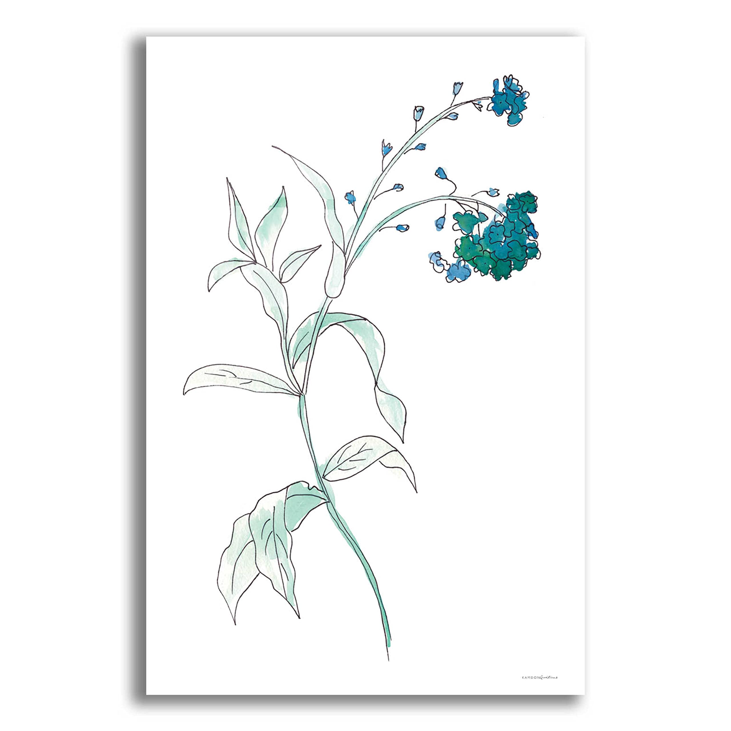 Kamdon Kreations 'Lean on Me' Acrylic Glass Wall Art - 16x24 Inch Modern Abstract Painting for Living Room, Bedroom & Office Decor