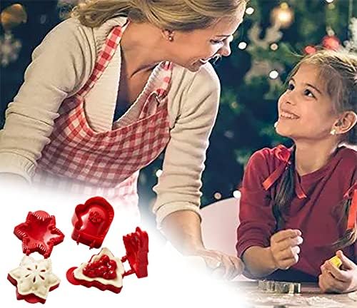 6PCS Hand Pie Molds for Baking - Mini Pie Maker Set for Christmas Party Baking Supplies, Dough Presser & Pocket Pie Molds (Perfect for Holiday Baking, Christmas Treats & Party Desserts)