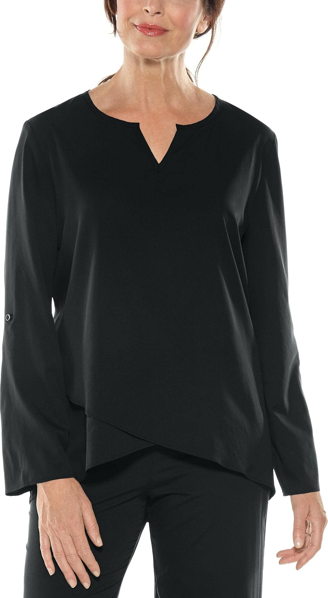 Coolibar UPF 50+ Women's Sun Protective Tunic Top - Lightweight Long Sleeve Beach Cover Up for Swimming, Travel & Outdoor Activities