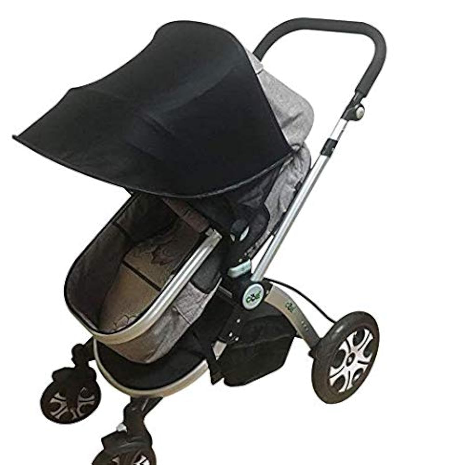 **Universal Baby Stroller Sunshade Cover - UPF50+ UV Protection, Waterproof & Windproof Canopy for Car Seat, Bassinet, Playpen & Crib - Breathable Mesh Design for Optimal Visibility & Airflow - Perfect for Outdoor Walks, Beach Trips & Park Visits**