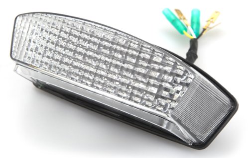 1994-2008 Ducati Monster Sequential LED Tail Lights - Clear Lens V2 - High Visibility Brake Lights for Night Riding & Enhanced Motorcycle Safety