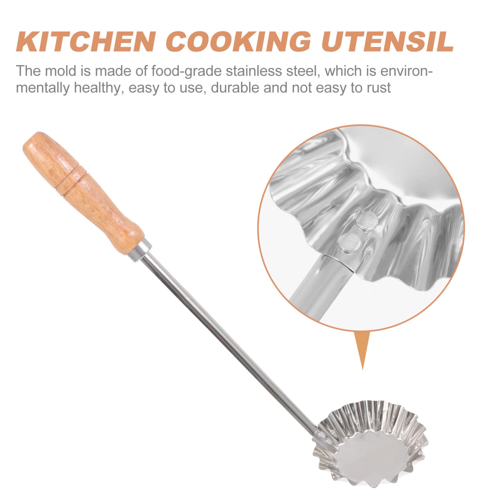 1pc Oil Pier Mold - Home Fried Snack Mold for Shrimp Pastry | Durable Kitchen Utensil & Frying Accessory | Perfect for Making Crispy Fried Snacks, Dumplings & Appetizers at Home