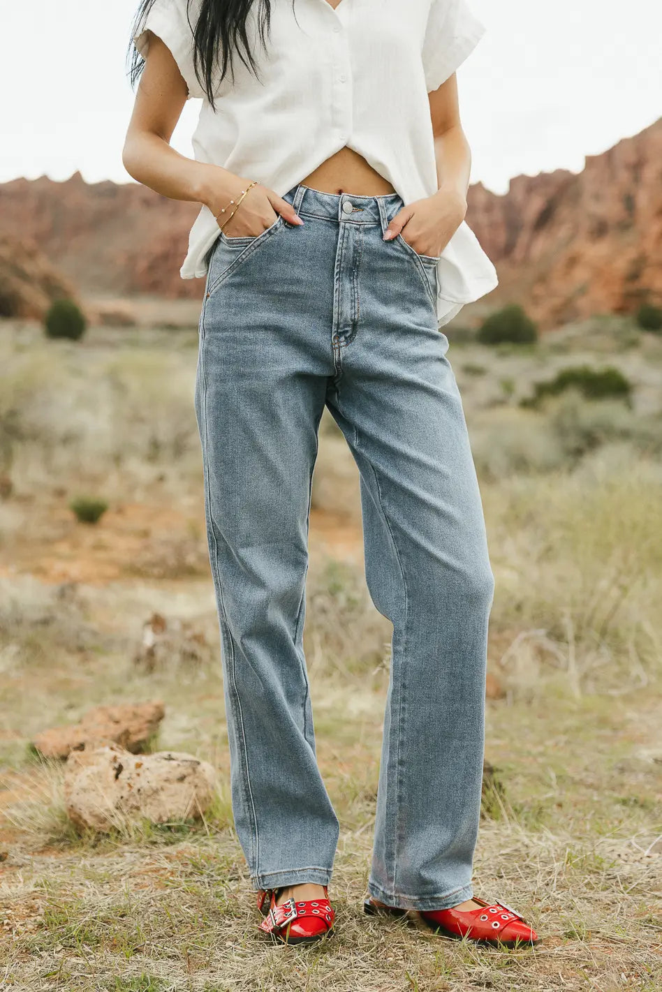 Haisley Men's Dad Jeans - Classic Relaxed Fit Denim Pants for Casual Wear | Perfect for Everyday Outfits, Weekend Errands & Comfortable Lounging