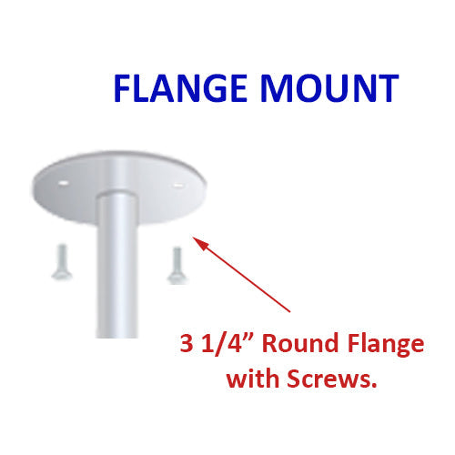 8.5 x 11 Inch Ceiling Mount Poster Display Signs with Flange Base - Perfect for Retail Stores, Restaurants, and Trade Shows